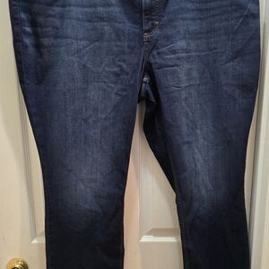 Lee Women's Dark Blue Straight Leg Jeans, 26W